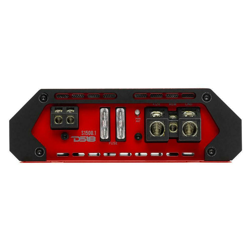 DS18 Audio 10 Subwoofers In Ported Box 800W & S-1500.1/RD Amplifier and Amp Kit