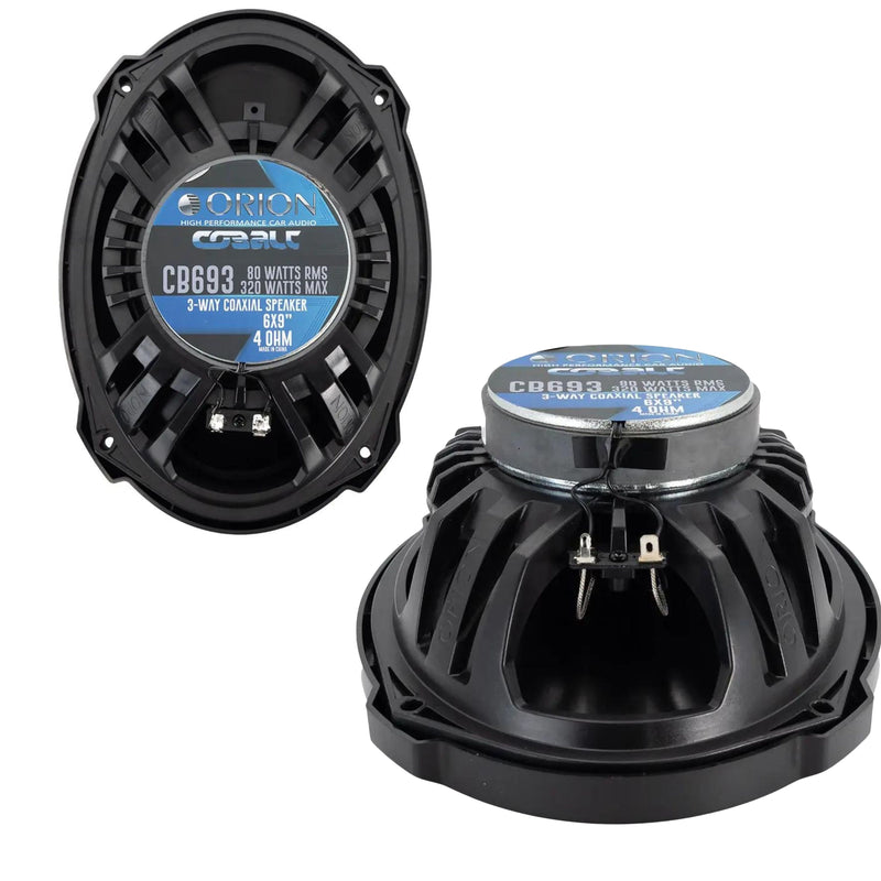 One Pair of 6.5" 4-Ohm & One Pair of 6x9" 4-ohm Speakers w/ Bluetooth Car Radio