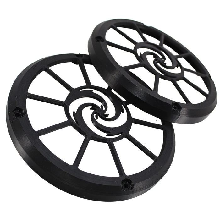 Pair of 6.5" Black Galeforce Logo 3D-Printed Speaker Grills for F3 and G3 Series