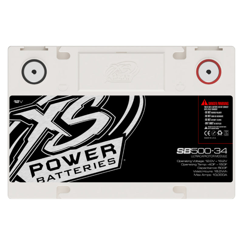 XS Power 12V BCI Group 34, Super Capacitor Bank, 4,000W SB500-34 OPEN BOX