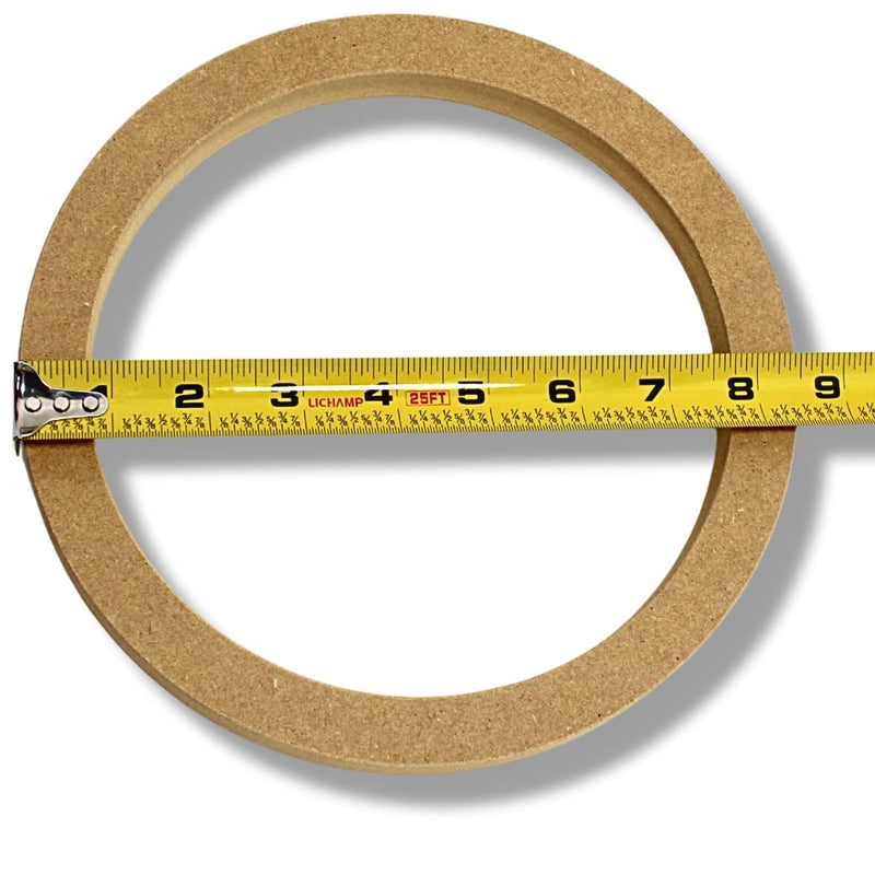 1 Pair High Quality MDF Car Stereo Speaker Spacer Rings 8" x 3/4" Universal Fit