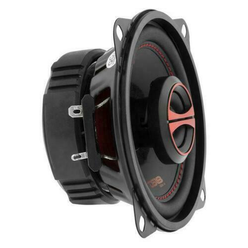 4" 40W RMS 4 Ohm 2-Way Coaxial Car Speakers with Dome Tweeter DS18 GEN-X4 Pair