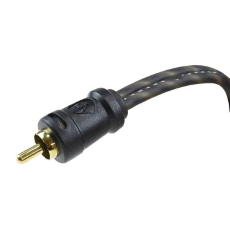 Audiopipe 18" 1 Male to 2 Male RCA Cable, HQ 24kt Gold connections