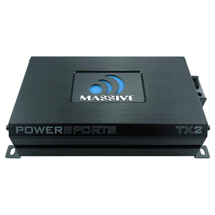 Massive Audio Trident TX2 2 Channel 480W Bluetooth Full Range Marine Amplifier