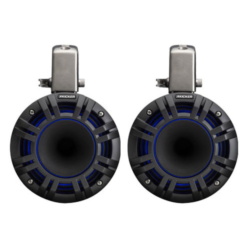 6.5" 300W RMS 4-Ohm Marine HLCD Tower Speakers Pair KICKER KMTCXL65 Black