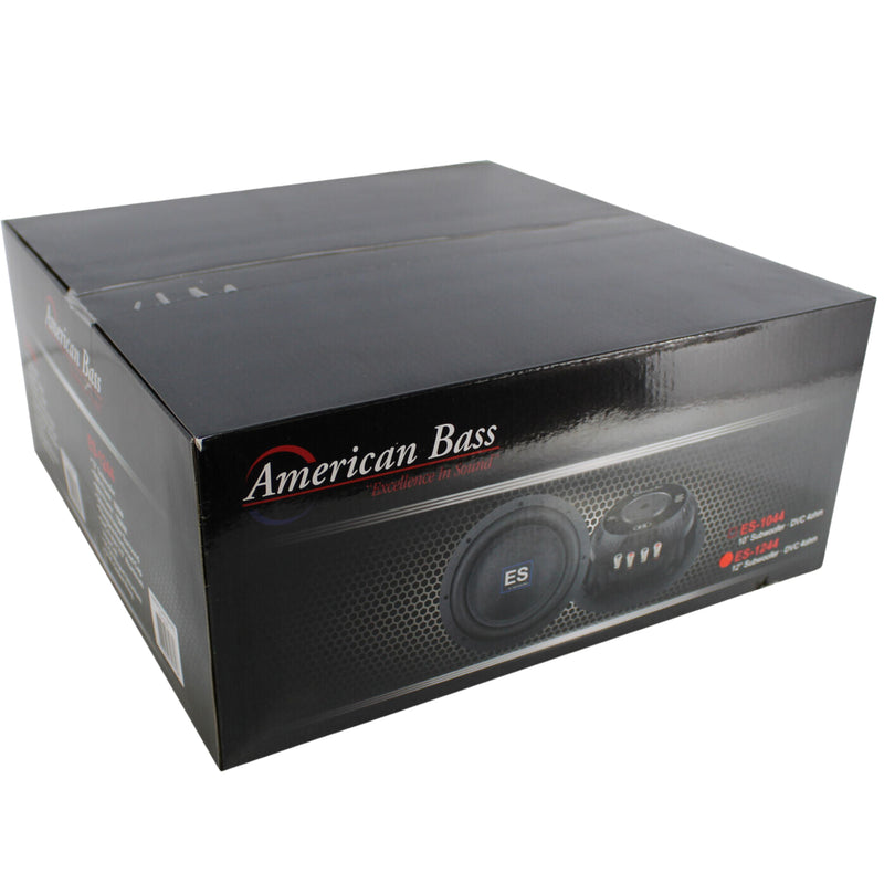 American Bass 12" Slim Subwoofer 2 Ohm DVC 800W RMS Pro Car Audio Bass ES-1222