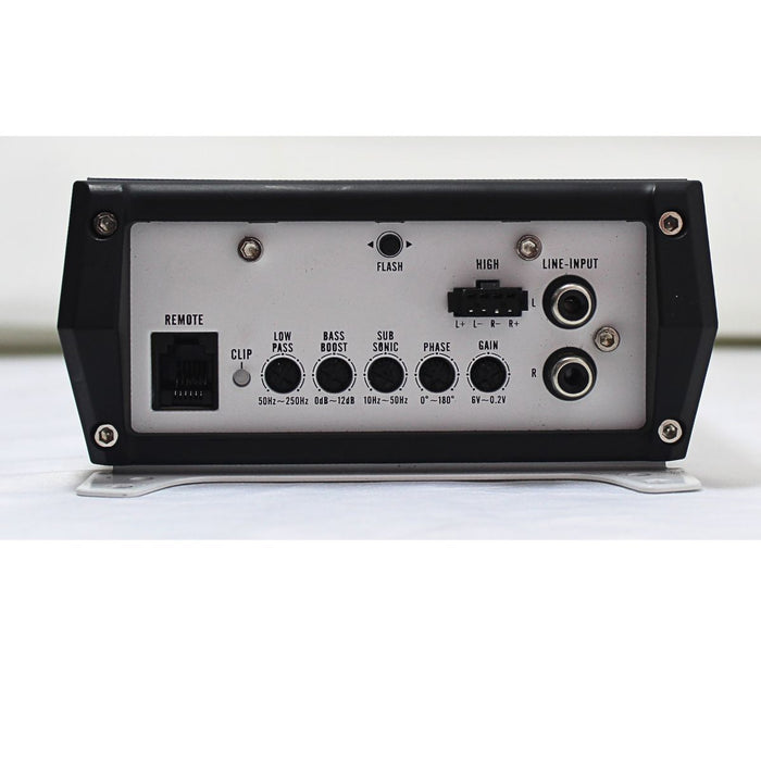 B2 Audio RIOT 2500W 1-Ohm Class D Monoblock Amplifier w/ RGB LED Lights OPEN BOX