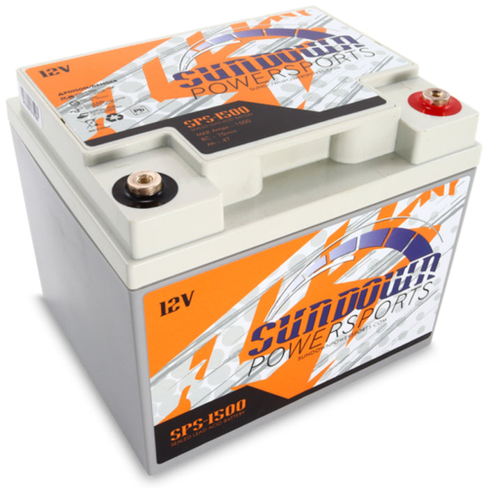 Sundown Powersports 1500 Amp 12 Volt 47aH AGM Battery SPS-1500