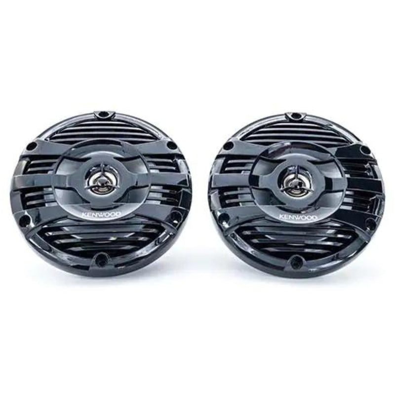 Pair of Kenwood 6.5" 2-way Marine Speaker System (Black), 50W RMS