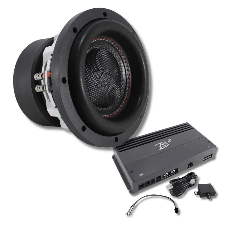 B2 Audio RAGE8-D4-V3 8" 500W RMS Subwoofer with MANI 600 Amplifier
