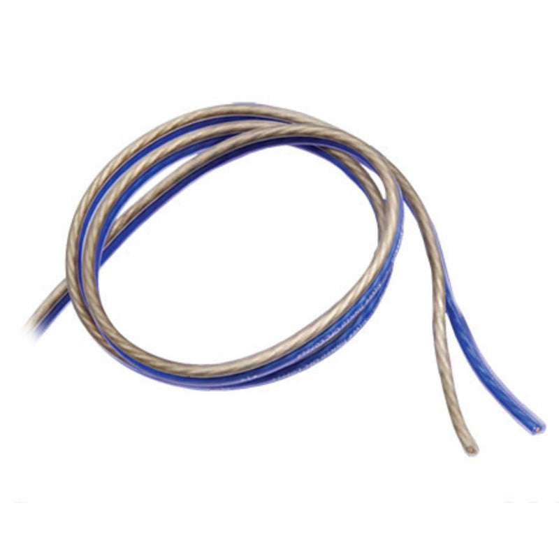 Kicker 16AWG Silver Tinned OFC Speaker Wire Frost Blue/Clear Lot Cut By The Foot