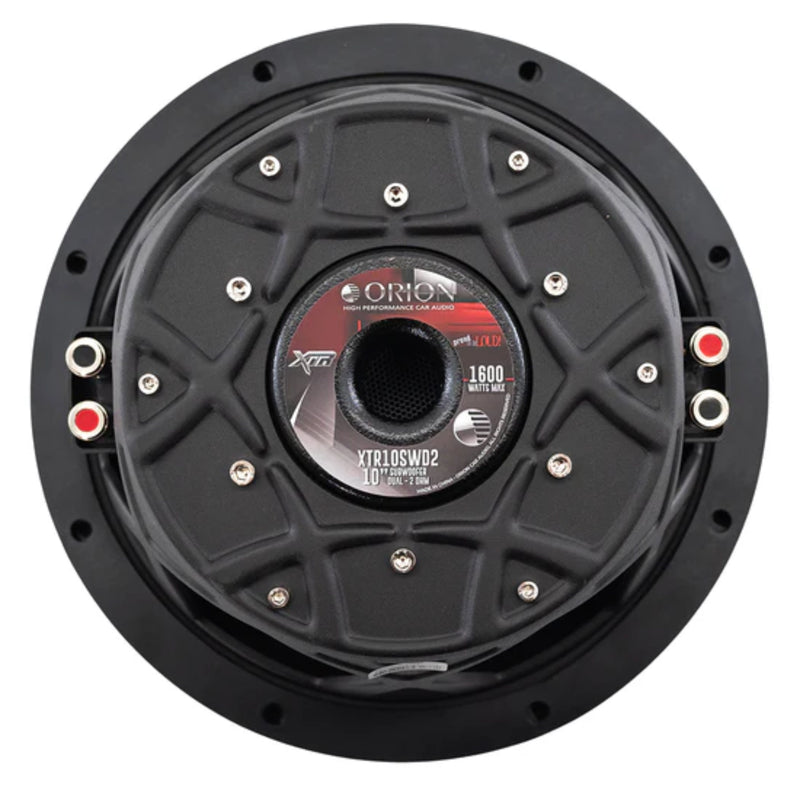 10" DUAL 2 Ohm 400W RMS UV Coated Shallow Subwoofer XTR Series