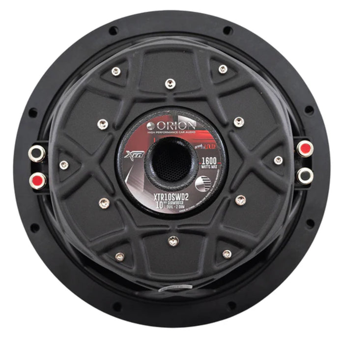 10" DUAL 2 Ohm 400W RMS UV Coated Shallow Subwoofer XTR Series