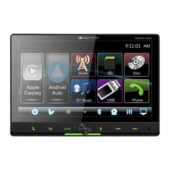 10.6" Floating Multimedia Touchscreen Headunit w/ Apple Carplay & Android Auto