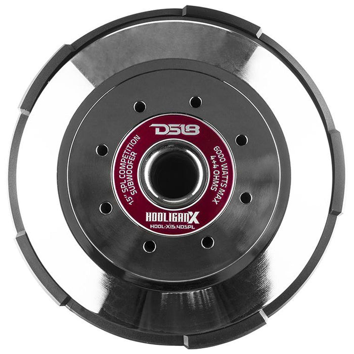 DS18 Hooligan X 15" Competition Subwoofer 6000 Watt 4 Ohm 4" DVC HOOL-X15.4DSPL