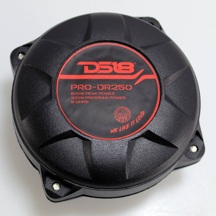 DS18 2" VC Phenolic Compression Horn Driver 600 Watts 8 Ohm Twist On PRO-DR250