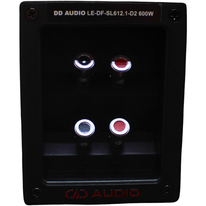 DD Audio SL600 Series 12" 600W RMS S1-Ohm Slim Down Firing Enclosure