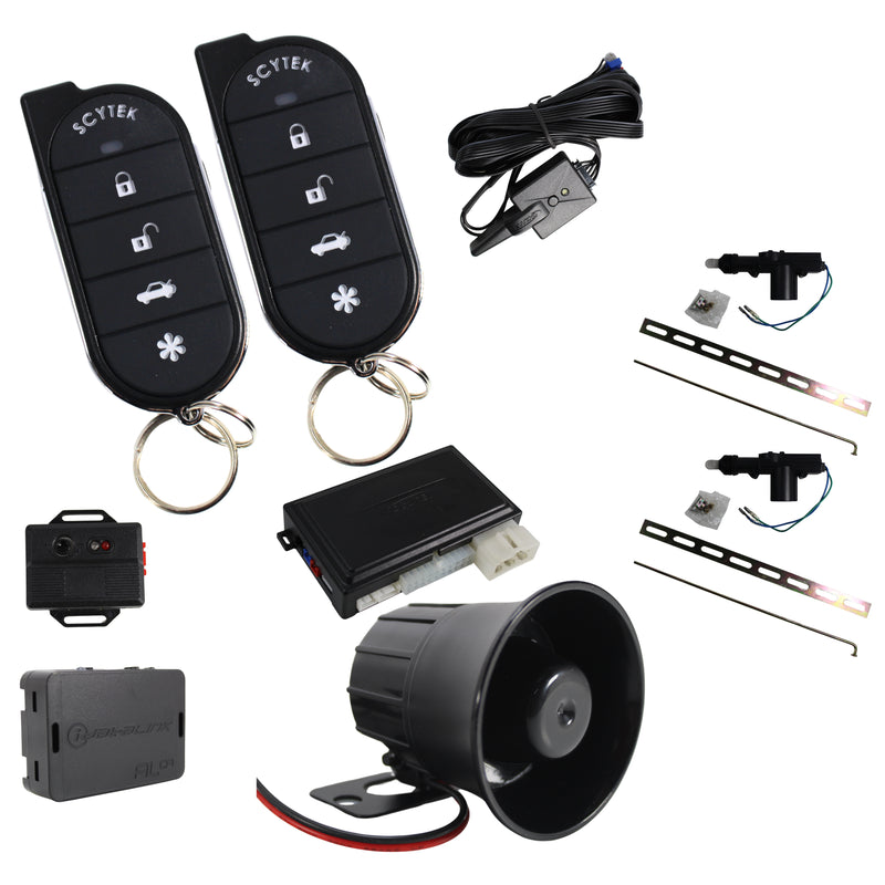 A4 5 Button Remote Engine Start, Keyless Entry, Security System w/ 2 Remotes