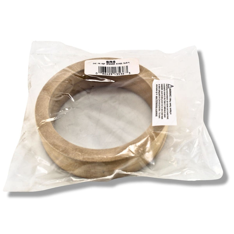 Install Bay 5" High Quality Wood MDF Speaker Spacer Rings Pair 3/4" Depth SR5