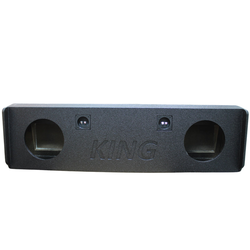 King Boxes 10" Dual Sprayed Sealed Box 14-18 Silverado/Sierra Crew Cab AK-G25-10