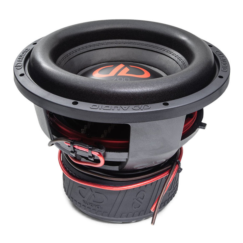 DD Audio 12 Inch Dual 4 Ohm 4500W Peak/1500W RMS Power Tuned Subwoofer 712F-D4