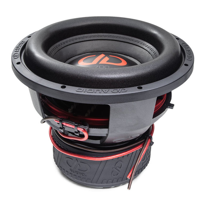DD Audio 12 Inch Dual 4 Ohm 4500W Peak/1500W RMS Power Tuned Subwoofer 712F-D4