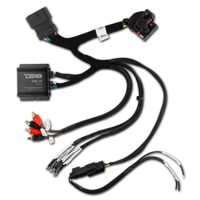 DS18 Harley 2014+ Street/Road/Electra Glide Radio Interface Harness for Amps