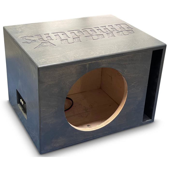 Birch Single 12" (24mm all around) Ported enclosure 2.5^3 tuned to 31hz 