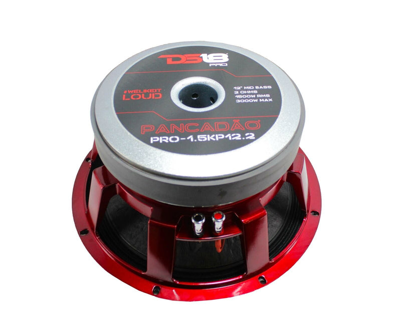 DS18 PANCADO Series 12" Mid-Bass Loudspeaker 1500W RMS 2-Ohm PRO-1.5KP12.2
