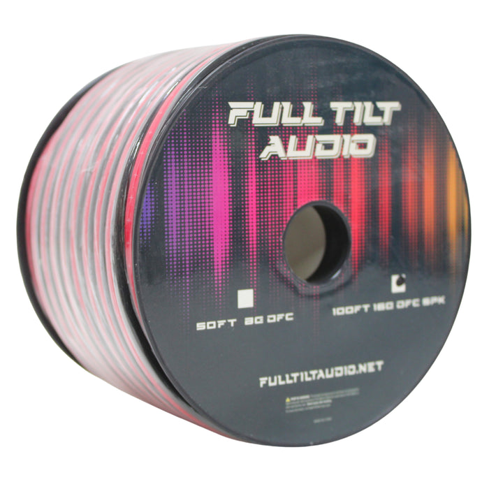 Full Tilt Audio 16GA Tinned Oxygen Free Copper Speaker Wire Red/Black Lot