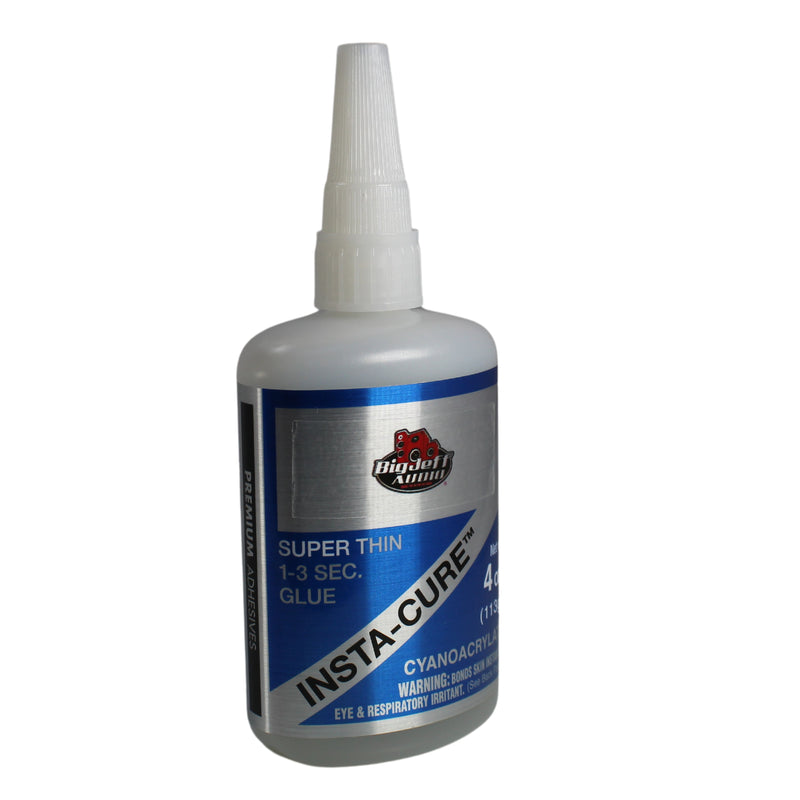 Big Jeff Audio 1/2 to 8 oz Insta-Cure CA Glue Water-Thin, Fast-Acting Adhesive