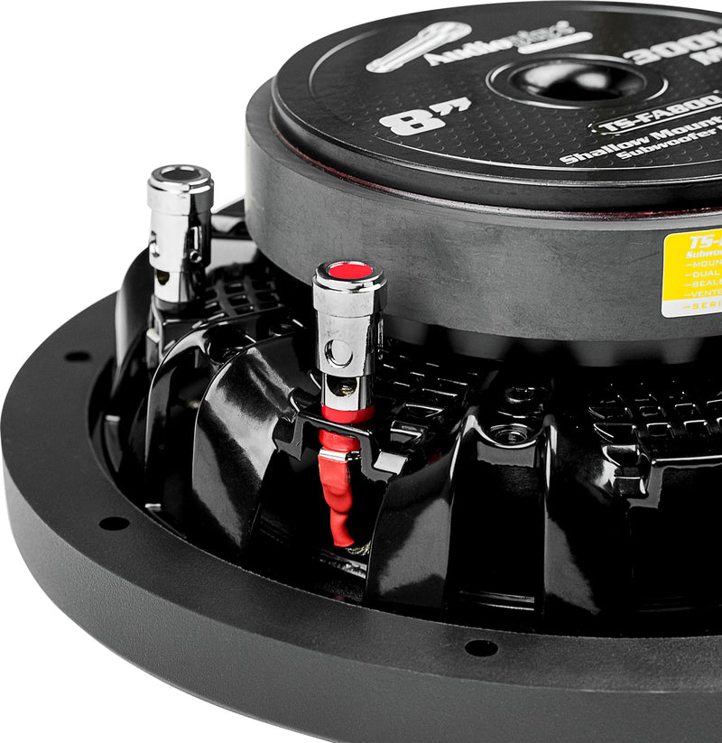 Audiopipe 8" 300W Max Dual Voice Coil 4-Ohm Ultra Shallow Mount Subwoofer