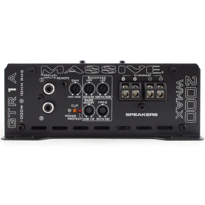 1060 Watt RMS 1 Ohm Mono Block GT Full Range Amplifier With Bass Remote GTR1A