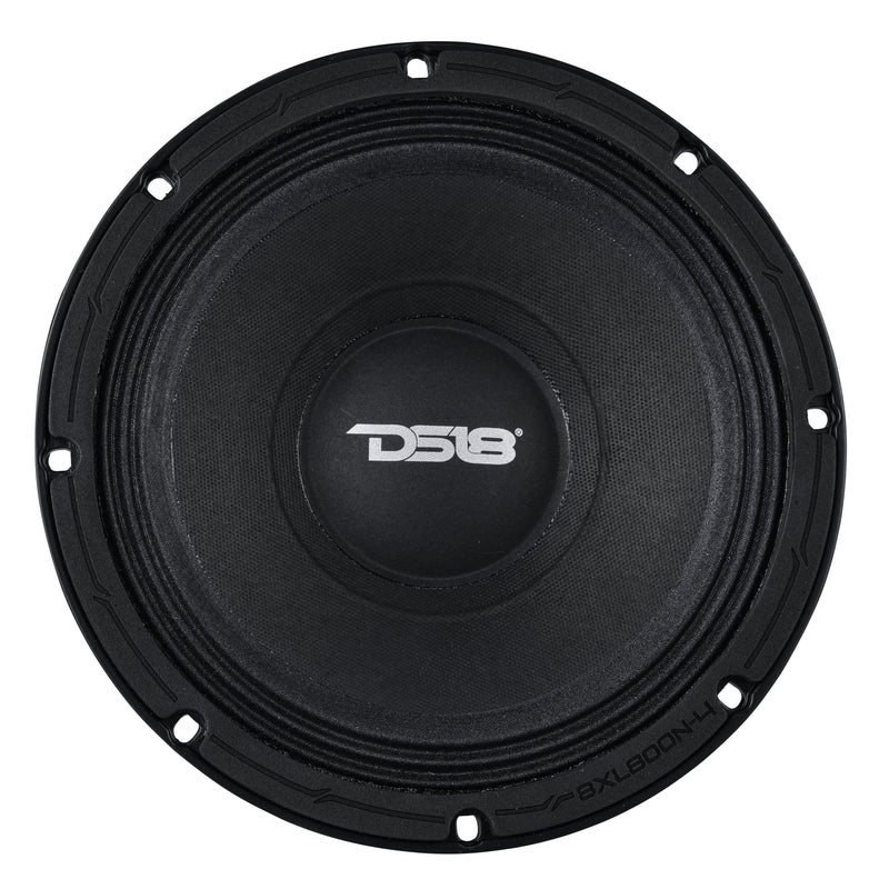 DS18 Pro Car Audio 8" Midrange 4-Ohm 400 Watt RMS Neo Loudspeaker 8XL800N-4