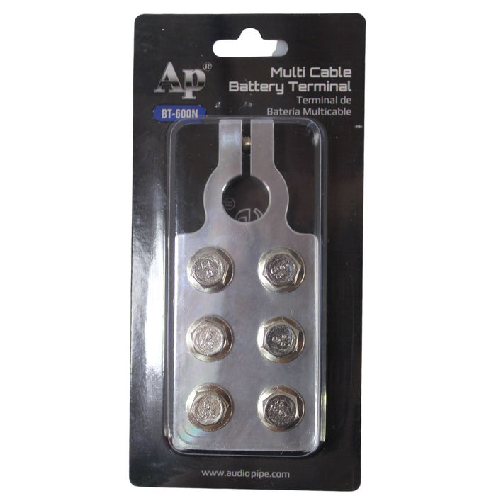 Audiopipe Aluminum 0GA/4GA/6GA Multi Cable Negative Battery Terminal BT-600N