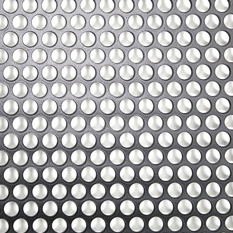 Audiopipe 3x5' Black Metal Finish Mesh Grill Sheet Staggered Row 5/32" Holes
