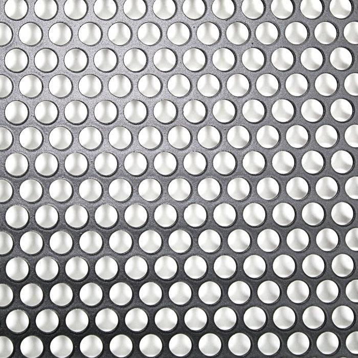 Audiopipe 3x5' Black Metal Finish Mesh Grill Sheet Staggered Row 5/32" Holes