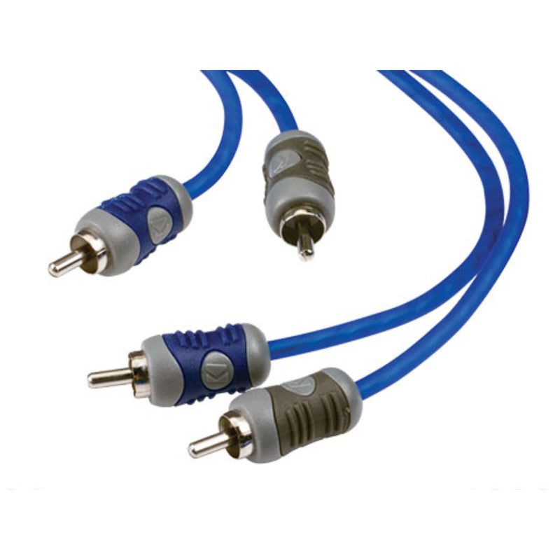Kicker 4 Channel Silver-Tinned OFC Interconnect Cable (RCA) 13ft / 4m 46KI44