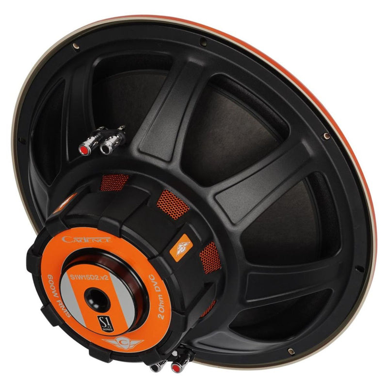 Cadence Pro Car Audio 15" 500 Watt RMS 2-Ohm Dual Voice Coil Subwoofer S1W15D2V2
