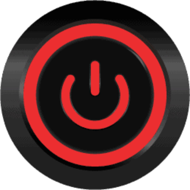 Sparked Innovations Universal Latching Power Symbol Pushbutton Switch w/LED SPDT