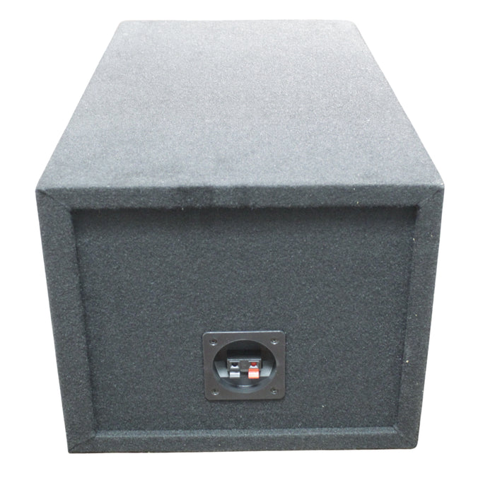 King Boxes 10" Dual Sealed Carpeted Universal Subwoofer Box D10S