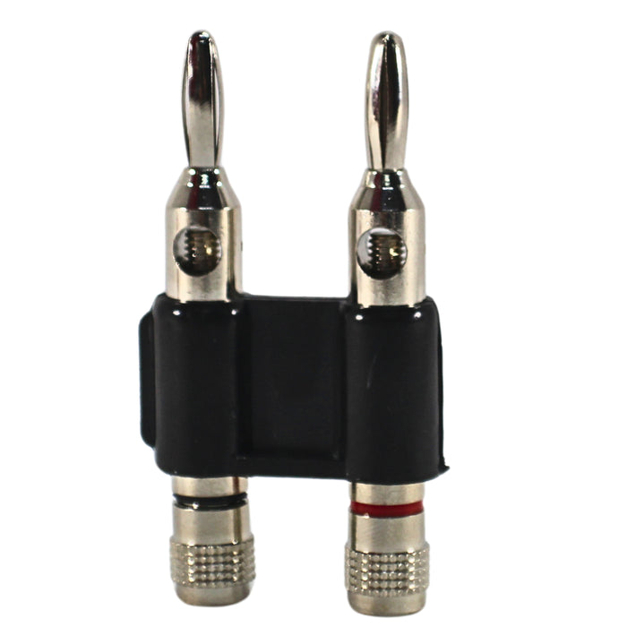 Install Bay Pair of RCA Banana Plugs Black & Red pairs RCA100-BP