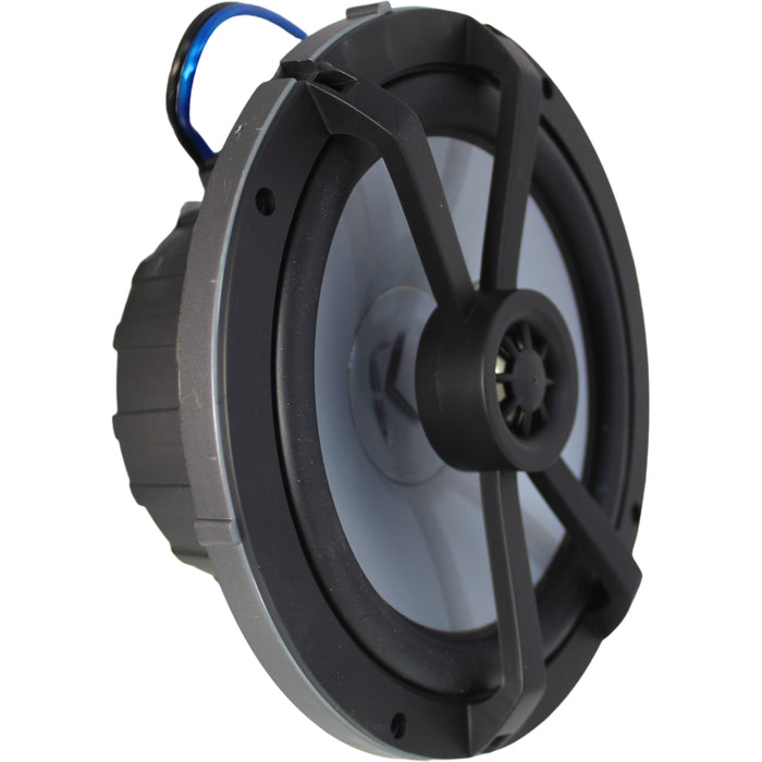 Kicker KM Series 6.5" 65W RMS 4-Ohm LED Marine Coaxial Speakers / 45KM654L