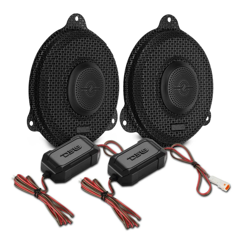 Harley Street Glide 14-23 Front Grilles 2.5" Bullet Tweeters 4 Ohm 50W RMS Pair