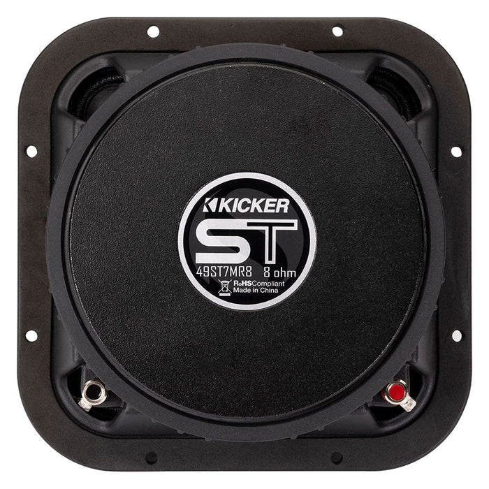 Kicker Street Series 7" Square Midrange 8 Ohm 500 Watt Peak Speakers