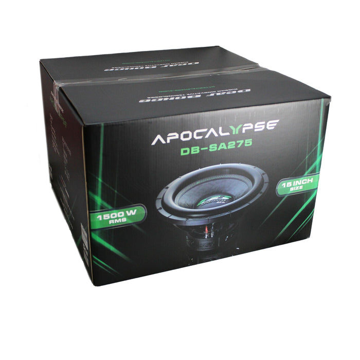 Deaf Bonce Apocalypse 15" 3000 Watt 1 Ohm Subwoofer DB-SA275-D1