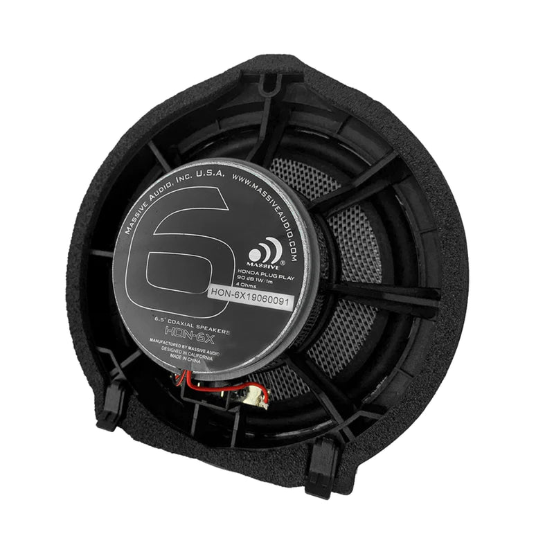 Massive Audio HON6X 6.5" Honda OEM Drop-In, 160W Coaxial Speaker Kit