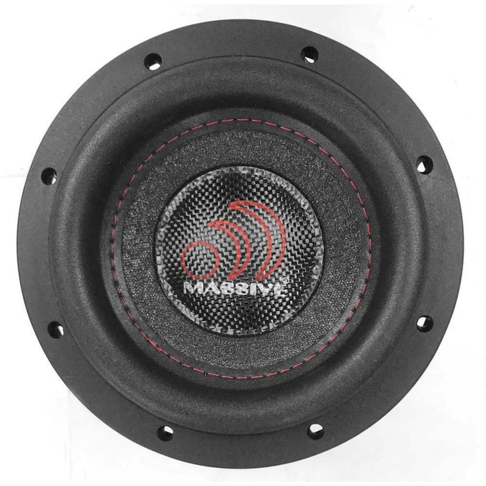 Massive Audio 6" 400 Watt Subwoofer Dual 4 Ohm Shallow Mount SUMMO64S