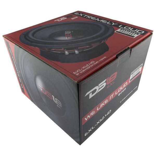 DS18 12" Pro Car Audio Subwoofer 2500 Watts 4 Ohm Dual Voice Coil EXL-X12.4D