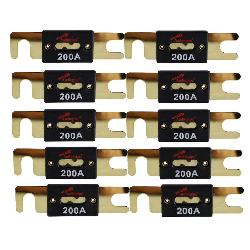 Audiopipe Gold-Plated 200 Amp ANL Fuse 32V for Car Audio 1, 2, 5 or 10 Pack